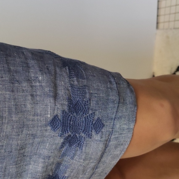 NWOT embroidered linen dress - Picture 4 of 4